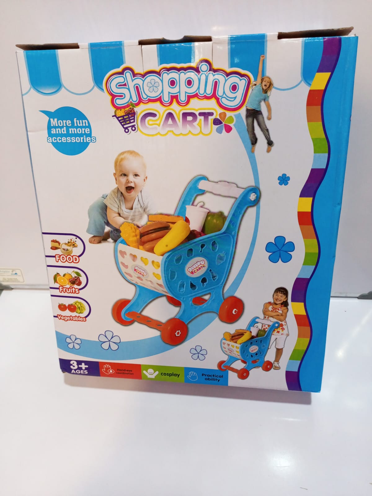 Kids plastic deals shopping cart