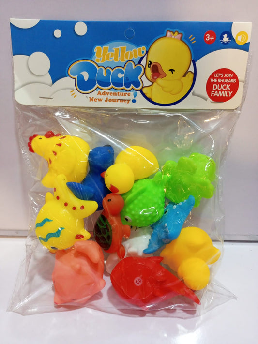 Yellow Duck Rubber Birds & Animals for Kids