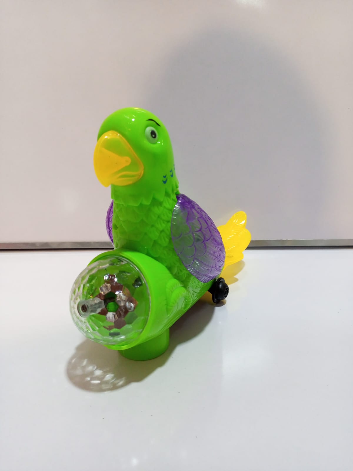 Plastic Parrot Toy with RGB Lights for Kids