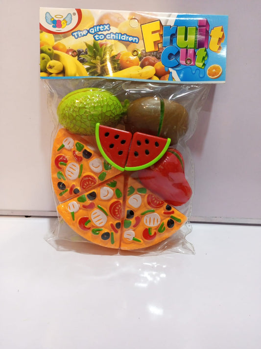 Cutting Pizza With Fruits Sets