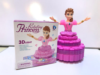Rotating Princes Toy with 3D Lights