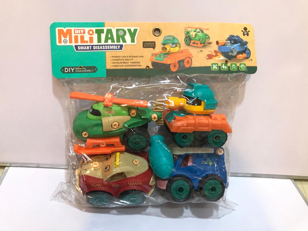 DIY Military Disassembly Trucks Toys