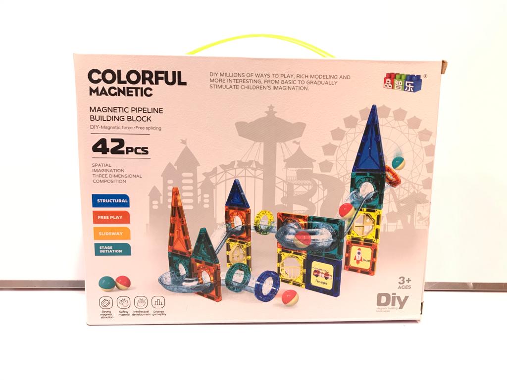 Colorful Magnetic Building Blocks (42 pcs)