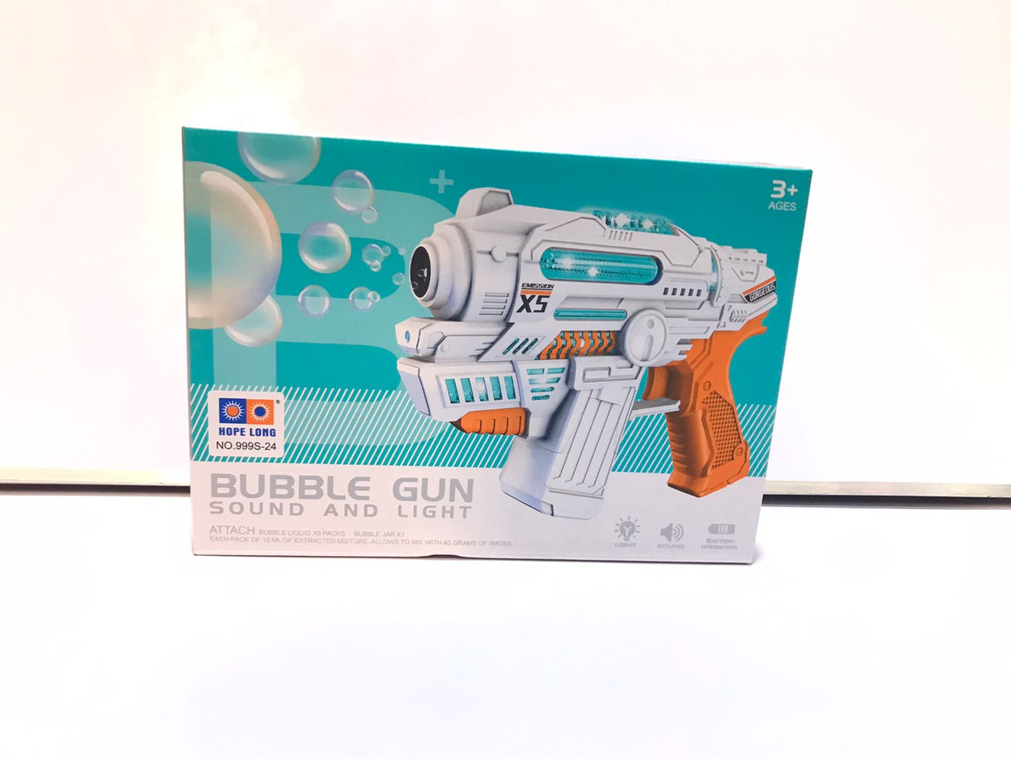 Bubble Gun With Sound And Light
